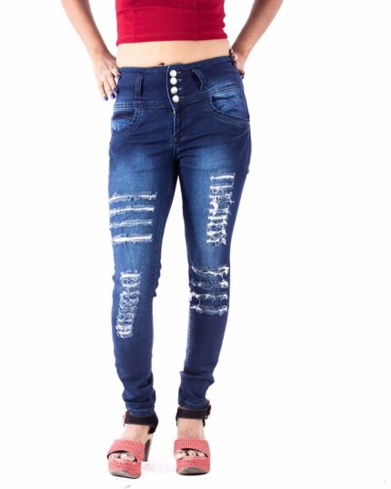 Azure Accidental High Waist Jeans