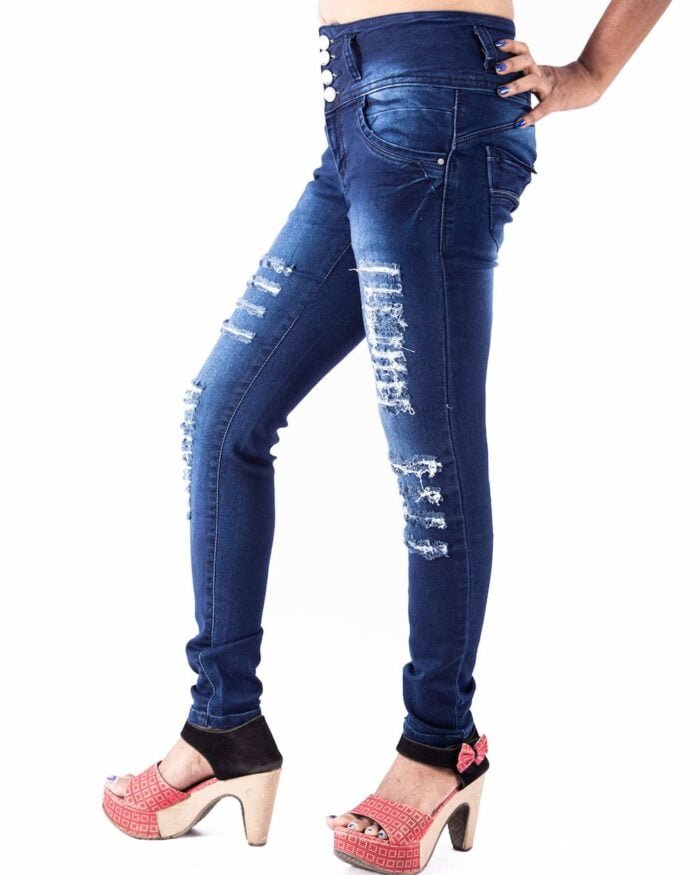 Azure Accidental High Waist Jeans