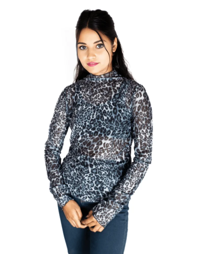 Elegance power net printed top printed top