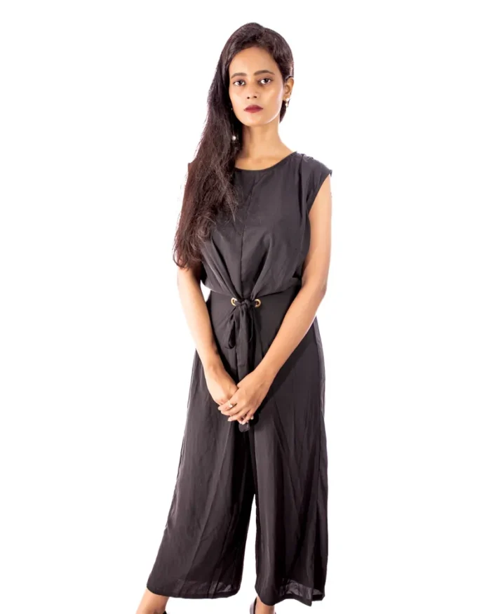 Noir satin elegance sleeveless jumpsuit Noir satin elegance sleeveless jumpsuit