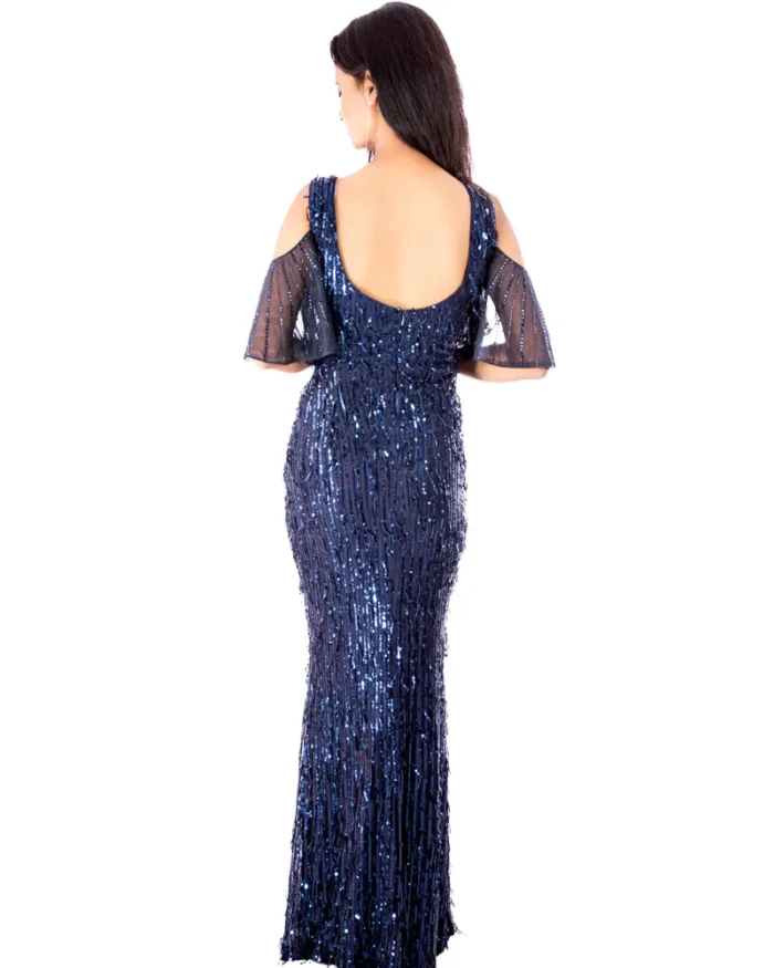 Sapphire elegance sequin long gown sequin long gown