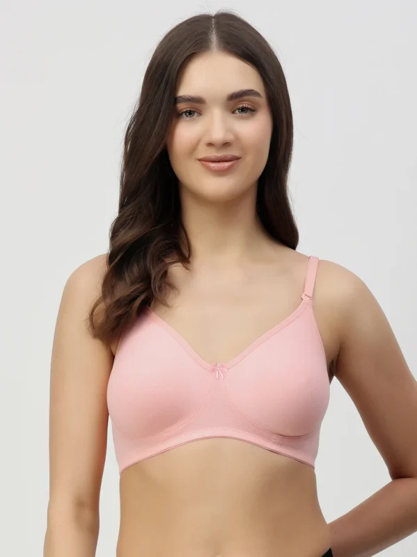 Alia Floret Bra in Pink | seamless | medium Coverage