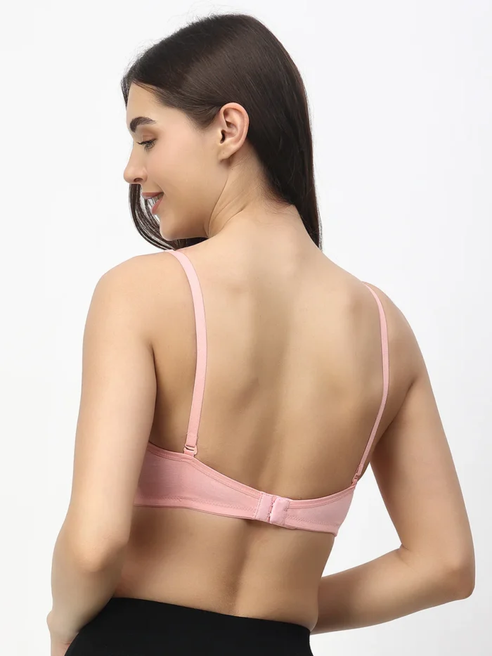 Alia Floret Bra in Pink | seamless | medium Coverage bra in pink