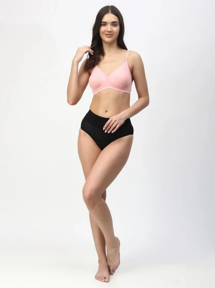 Alia Floret Bra in Pink | seamless | medium Coverage bra in pink