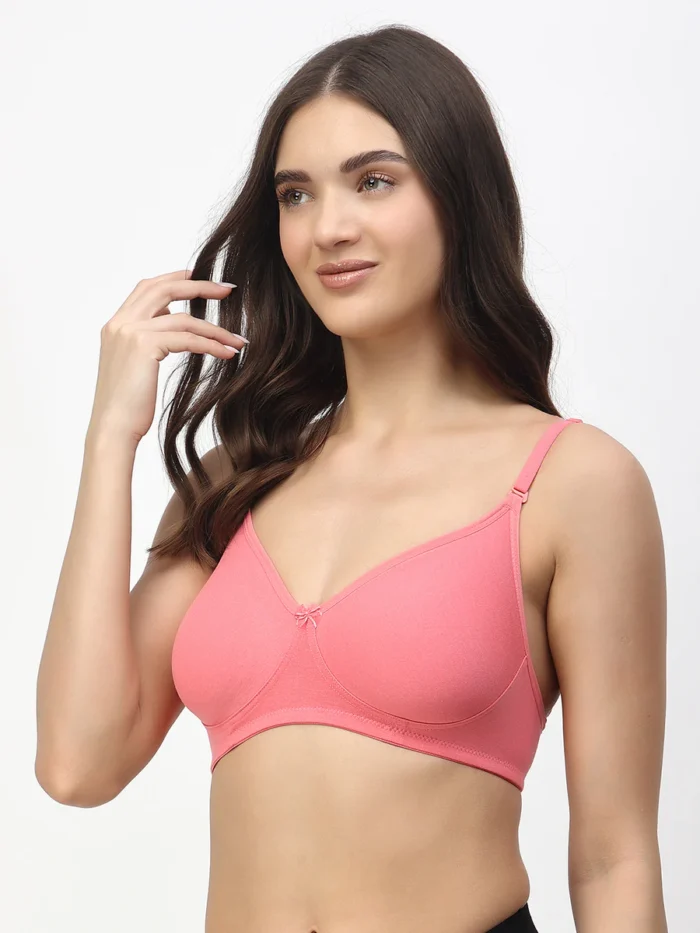 Floret Bra Alia in Rose - medium coverage | Seamless floret bra alia