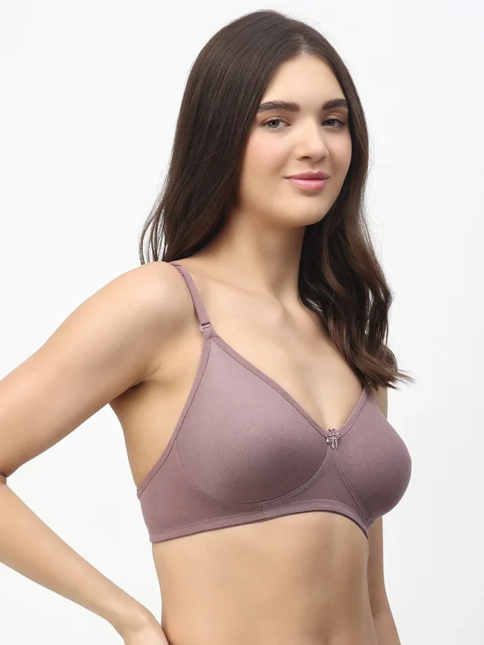 Floret Alia Seamless Medium Coverage Tshirt Bra in wood colour–Comfort & Support Redefined