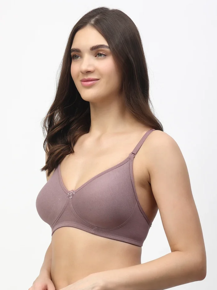 Floret Alia Seamless Medium Coverage Tshirt Bra in wood colour–Comfort & Support Redefined