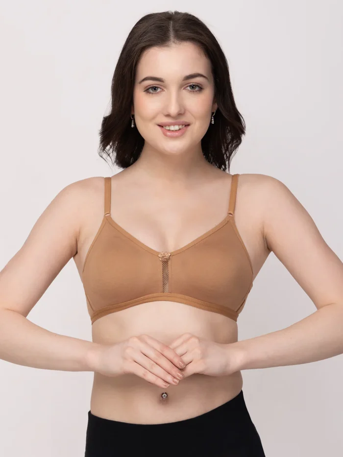 Floret Everyday Non Wired seamless Non Padded Bra Katrina Skin