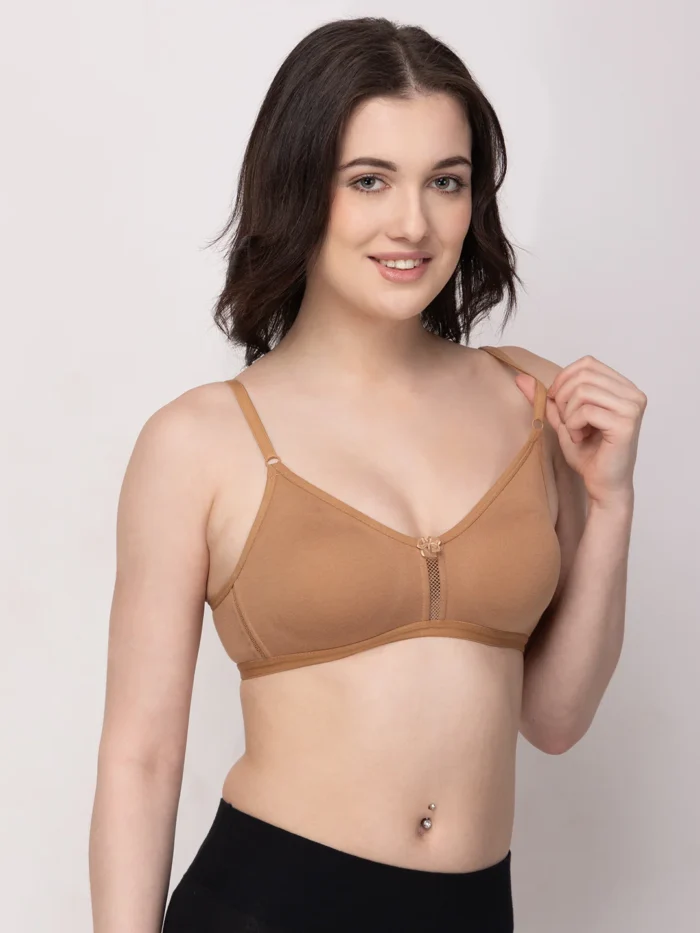 Floret Everyday Non Wired seamless Non Padded Bra Katrina Skin non padded bra