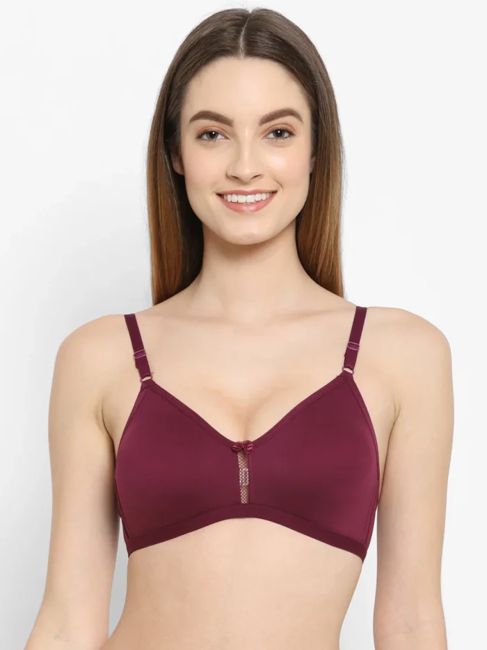 Floret Everyday Non-Wired Non-Padded TShirt Bra katrina in wine