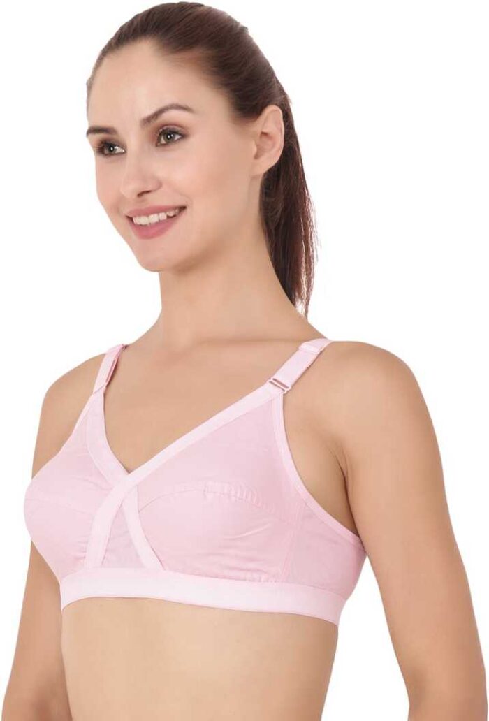 Women Full Coverage Non Padded Crossfit Bra Pink crossfit bra pink