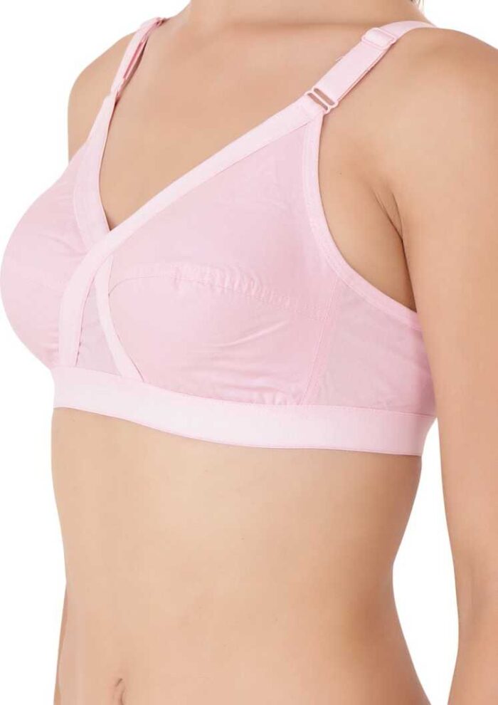 Women Full Coverage Non Padded Crossfit Bra Pink crossfit bra pink